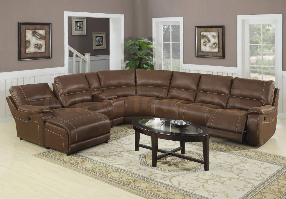 Sofa : Microfiber Sectional Sofa Best Sectional Sofa Brown Leather Inside Fashionable Leather Sectional Sofas With Chaise (View 8 of 15)