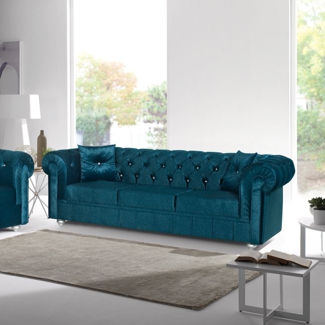 Sofas Mil 29 S/6 With Regard To Fashionable Turquoise Sofas (Photo 7 of 10)