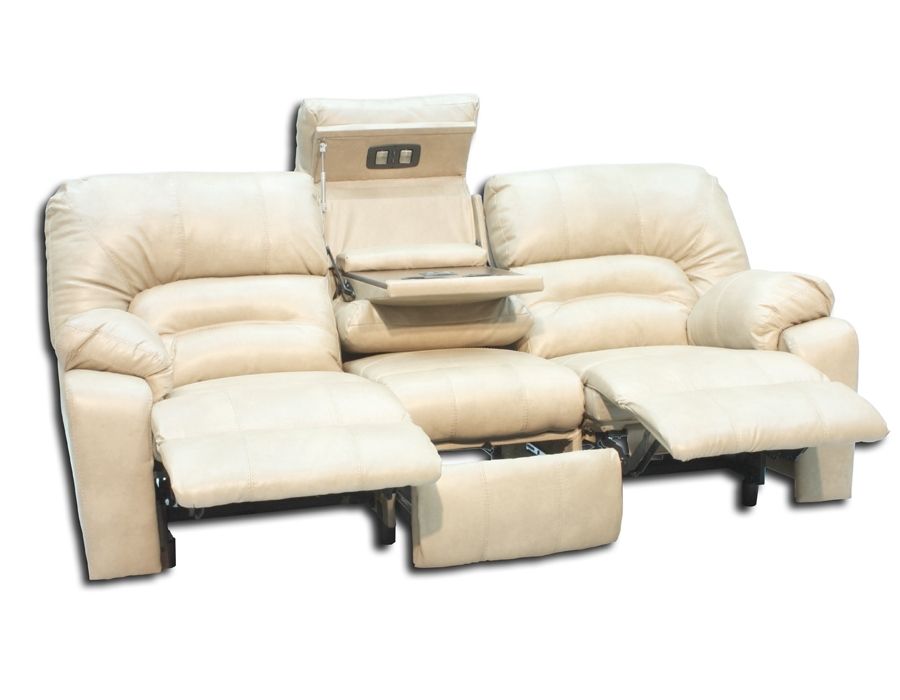 Sofas With Consoles With Fashionable Tremendeous Reclining Sofa With Console At Surprising Fold Down (Photo 3 of 10)