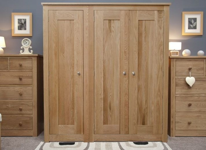 Solid Wood Wardrobe Closet With Drawers 3 Door Sliding Doors With Well Liked Dark Wood Wardrobes With Drawers (View 8 of 15)