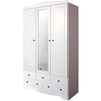 Steens Furniture 3631120050000f Milford 3 Door 5 Drawer Mirrored Regarding Best And Newest White 3 Door Mirrored Wardrobes (View 6 of 15)