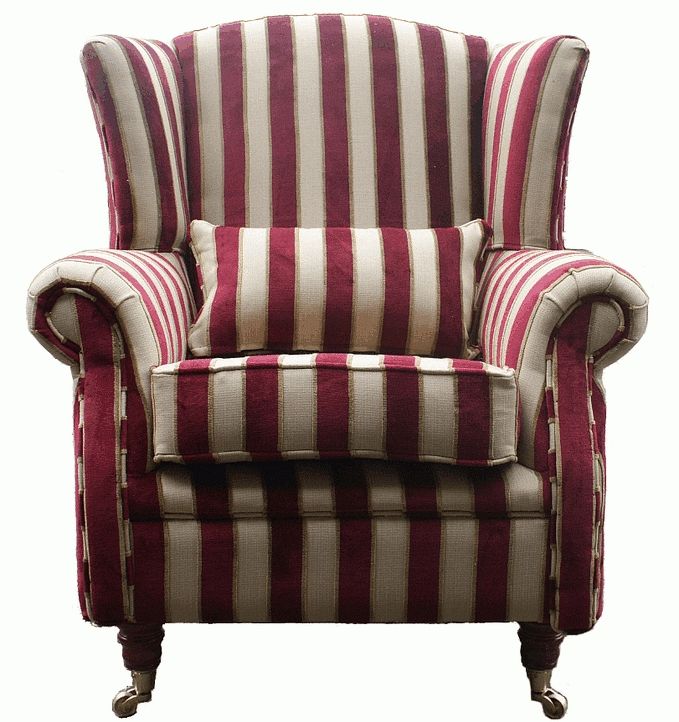 Striped Sofas And Chairs Pertaining To Recent Pleasing Red Striped Armchair With Additional Striped Sofas And (Photo 1 of 10)