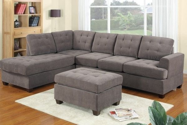 Stylish Sectional With Chaise Lounge Modern Gray Sectional Sofas In Current Couches With Chaise Lounge (View 6 of 15)