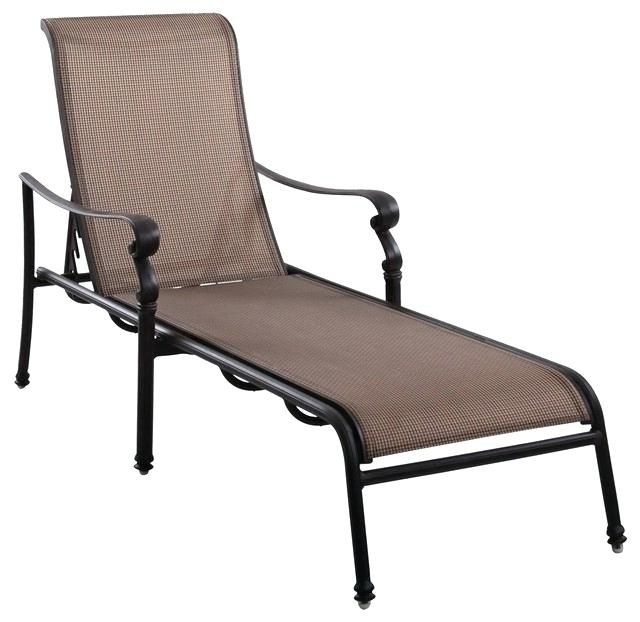 Sunbrella Sling Chaise Lounge Sling Chaise Lounge Chairs Outdoor Pertaining To Preferred Chaise Lounge Sling Chairs (View 15 of 15)