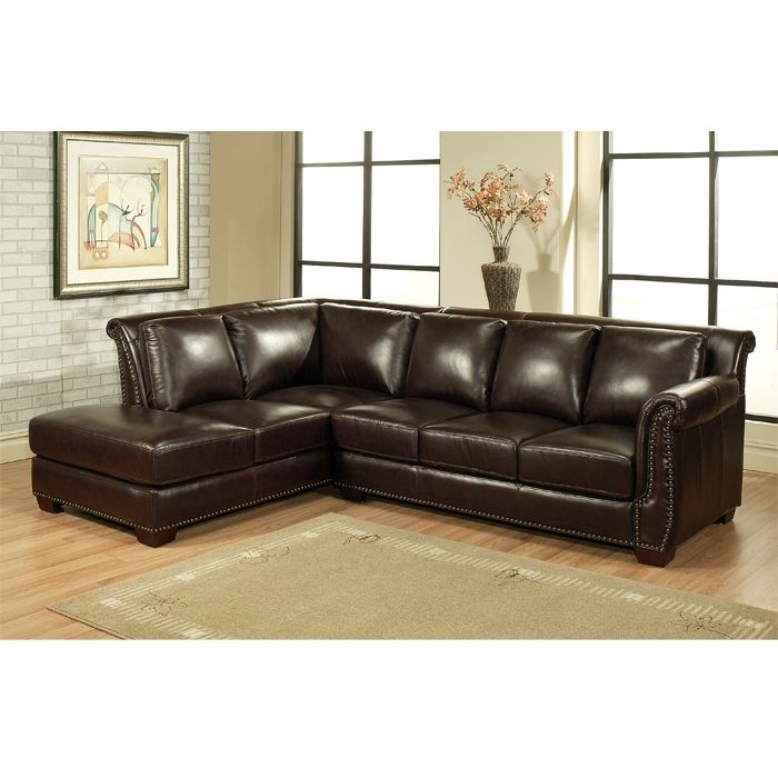 Top Leather Sectional Sofa Chaise Leather Sofa With Chaise Lounge For Most Recently Released Leather Sectional Sofas With Chaise (View 3 of 15)