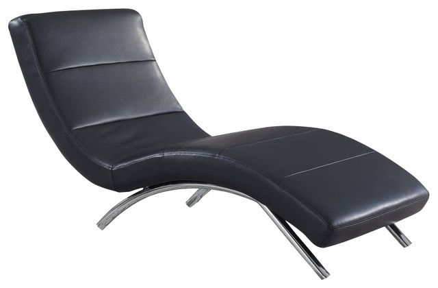 Trendy Black Indoors Chaise Lounge Chairs With Regard To Black Chaise Lounge Chairs Indoors – Four Hands Home Heathrow (View 4 of 15)
