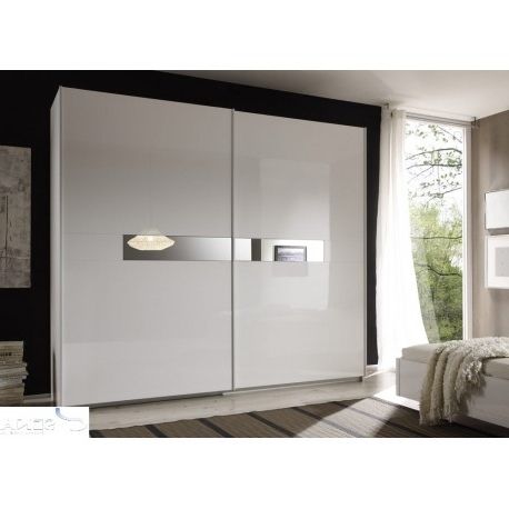 Trendy Tall White Gloss Wardrobes For Lidia White High Gloss Wardrobe With Sliding Doors – Wardrobes (View 1 of 15)