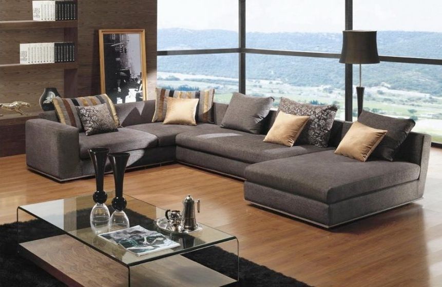 Trendy Wide Sectional Sofas Throughout Cosmo From Gardner White Furniture Small Modular Couch Sectionals (Photo 3 of 10)