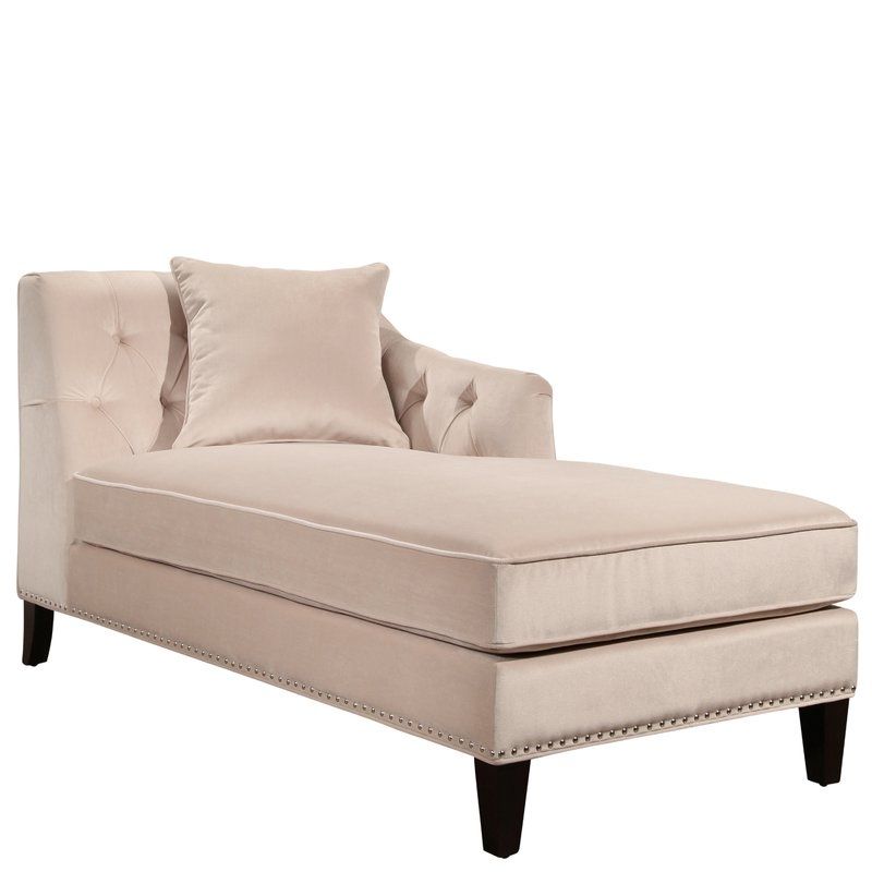 Trendy Willa Arlo Interiors Macdonald Velvet Chaise Lounge & Reviews Throughout Velvet Chaise Lounges (View 8 of 15)