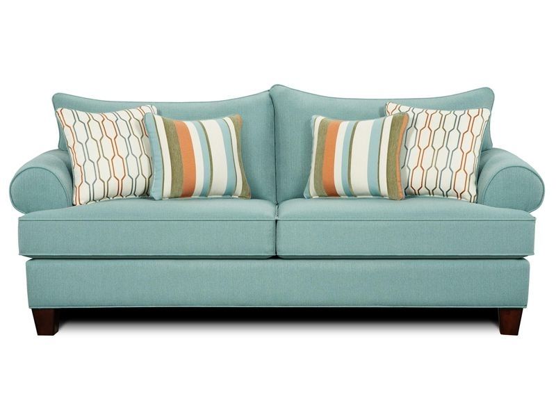 Turquoise Sofa, Modern (Photo 5 of 10)
