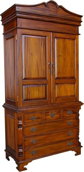 Victorian Style Wardrobes Intended For 2018 Linen Press Solid Mahogany Victorian Style Wardrobe New (View 14 of 15)