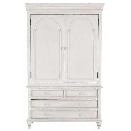 Victorian White Double Wardrobe With Drawers Within Well Known White Wardrobes With Drawers (View 7 of 15)