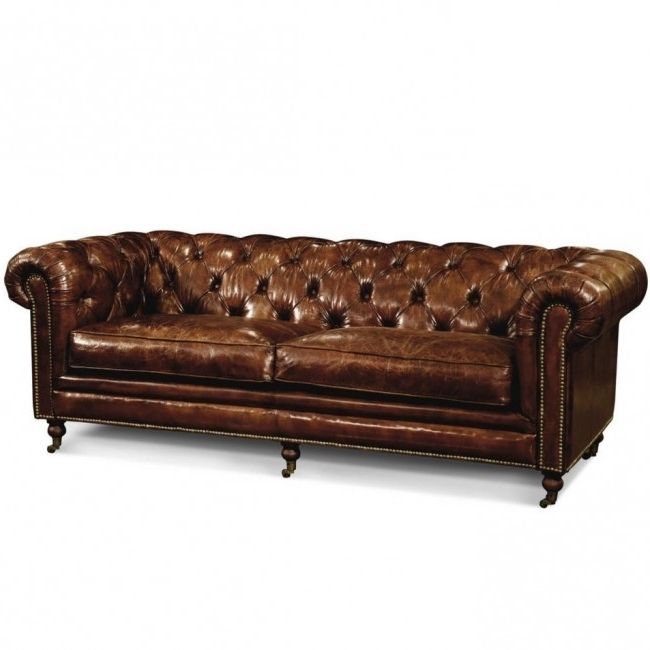 Vintage Chesterfield Sofas Intended For Fashionable Vintage Leather Chesterfield Sofa (View 2 of 10)