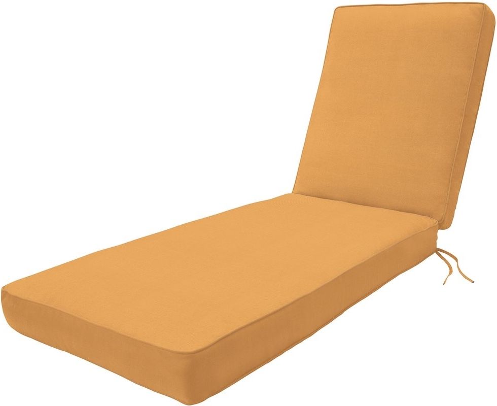 Wayfair Custom Outdoor Cushions Double Piped Outdoor Sunbrella Throughout Well Known Sunbrella Chaise Lounge Cushions (View 14 of 15)