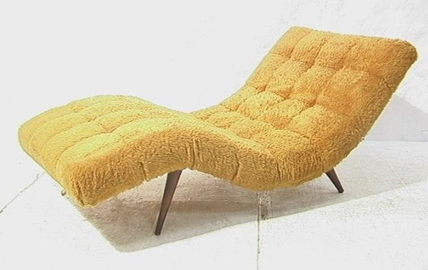 Well Known 70's Modern Wave Lounge Chair Chaise Lounge. Throwback To The 70's Throughout Yellow Chaise Lounge Chairs (Photo 1 of 15)