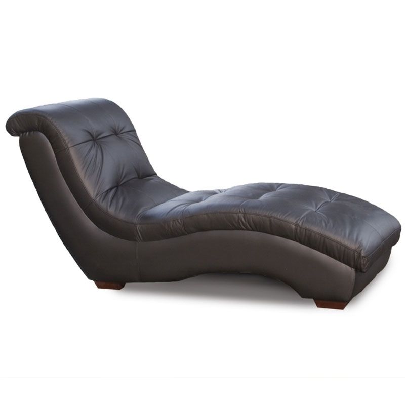 Well Known Black Leather Chaise Lounge Chairs Pertaining To Chaise Lounge Chairs Indoor : New Interiors Design For Your Home (Photo 14 of 15)