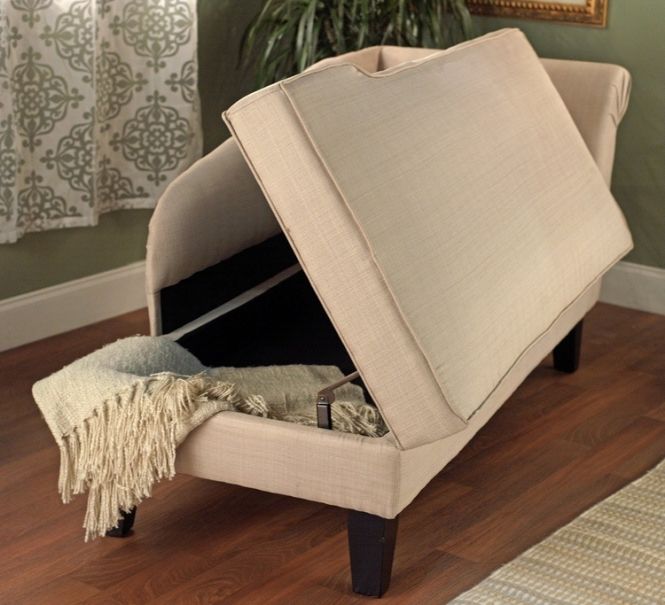 Well Known Chaise Lounges With Storage For Nice Chaise Lounge With Storage Beige Chaise Lounge With Storage (View 8 of 15)
