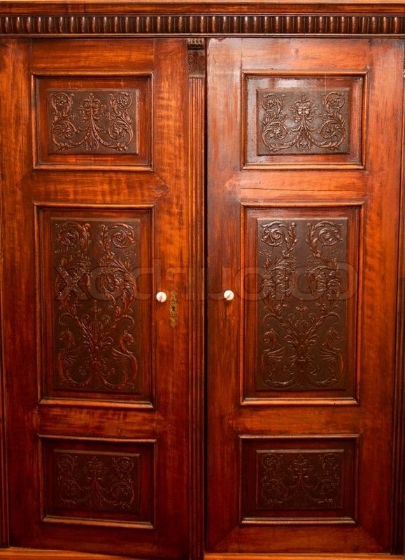 Well Known Old Fashion Wardrobe With Carving (View 1 of 15)
