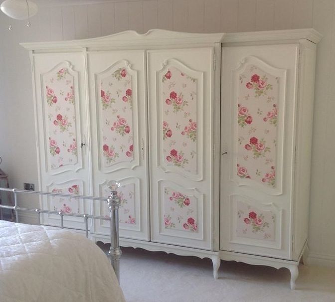 Well Known Shabby Chic Pine Wardrobes Inside Customer Commission (View 11 of 15)