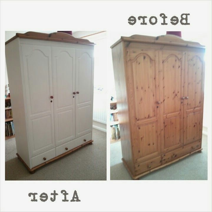 Well Known White Painted Wardrobes Throughout Rejenerate. Pine Wardrobe (View 1 of 15)