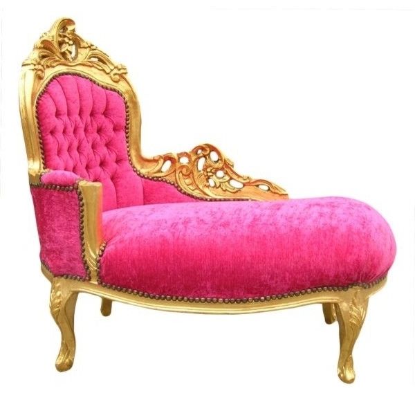 Well Liked Amazing Of French Chaise Lounge Abelle French Baroque Rococo For Pink Chaise Lounges (View 10 of 15)