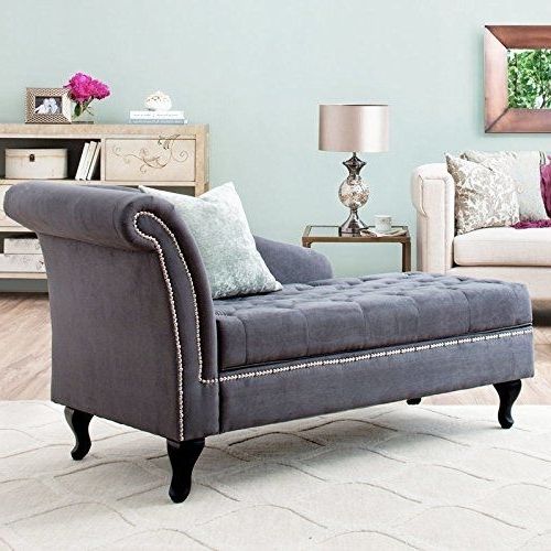 Well Liked Chaise Lounges With Storage Intended For Storage Chaise Lounge Luxurious Tufted Classic/traditional Style (View 11 of 15)