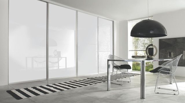 Well Liked Contemporary White Gloss Sliding Wardrobe Doors – Contemporary Throughout White Bedroom Wardrobes (View 7 of 15)