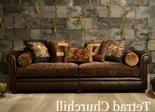 Well Liked Leather And Cloth Sofas Regarding Image Result For Leather And Fabric Sofa (Photo 10 of 10)