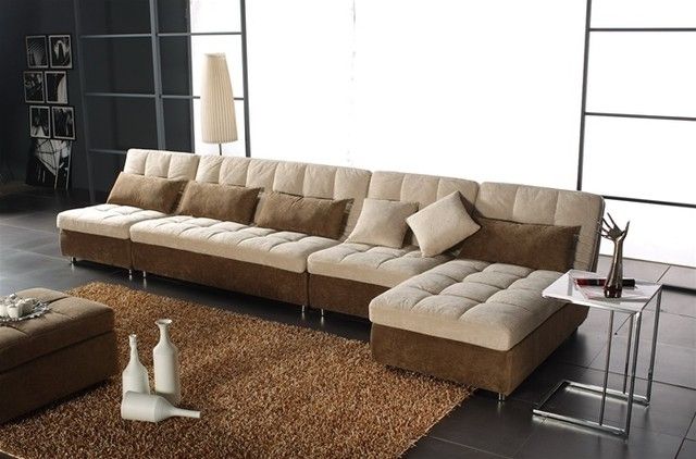 Featured Photo of 10 Best Ideas Modern Microfiber Sectional Sofas