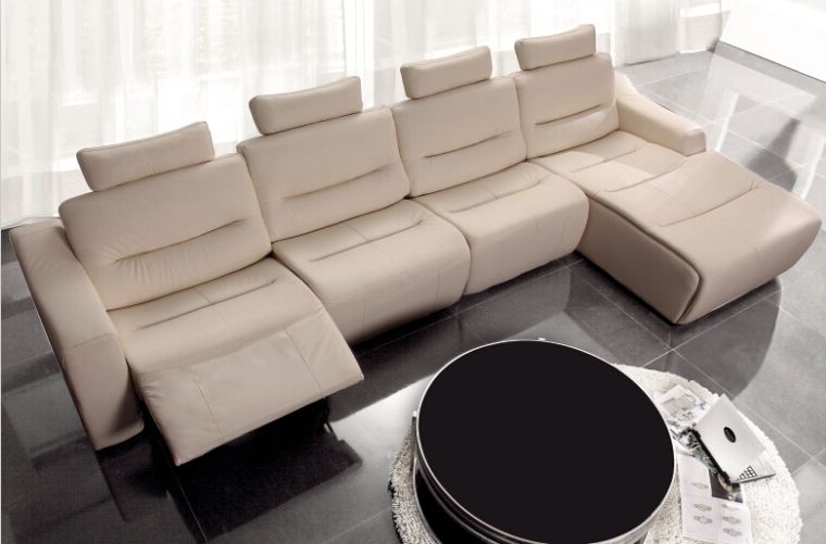 Well Liked Modern Sofa Set L Shape Sofa Set Designs Recliner Leather Sofa Set With Modern Reclining Leather Sofas (Photo 8 of 10)