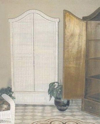 White Rattan Wardrobes With Regard To Widely Used White Wicker Wardrobe Wardrobe Armoire White Wicker Wardrobe And (View 6 of 15)