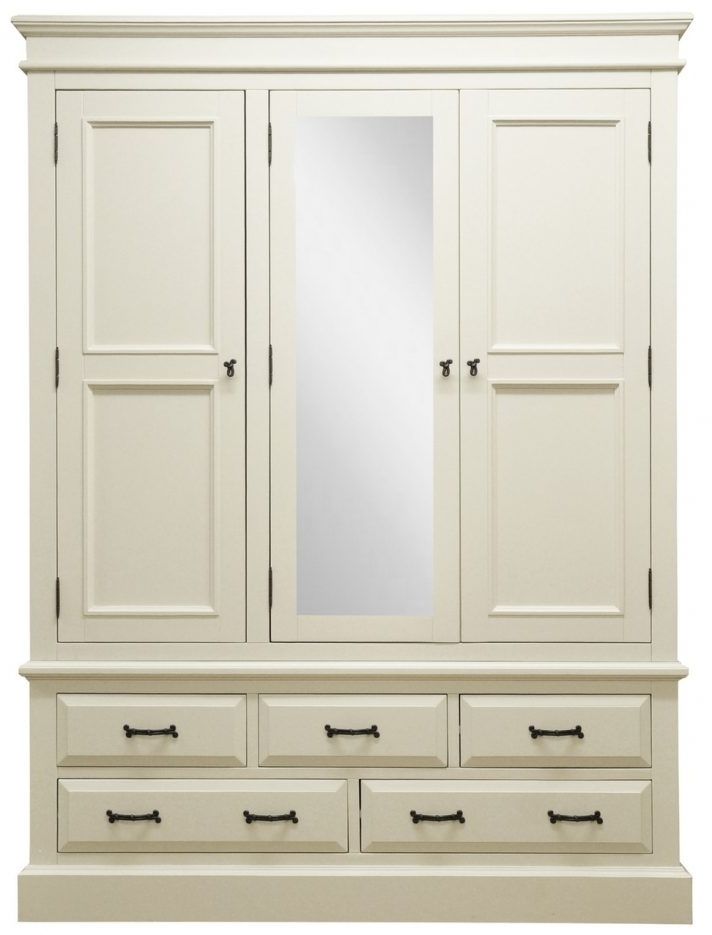 White Wardrobes With Drawers And Mirror Intended For Newest White Sliding Door Wardrobe With Mirror Doors Single Drawers And (View 5 of 15)
