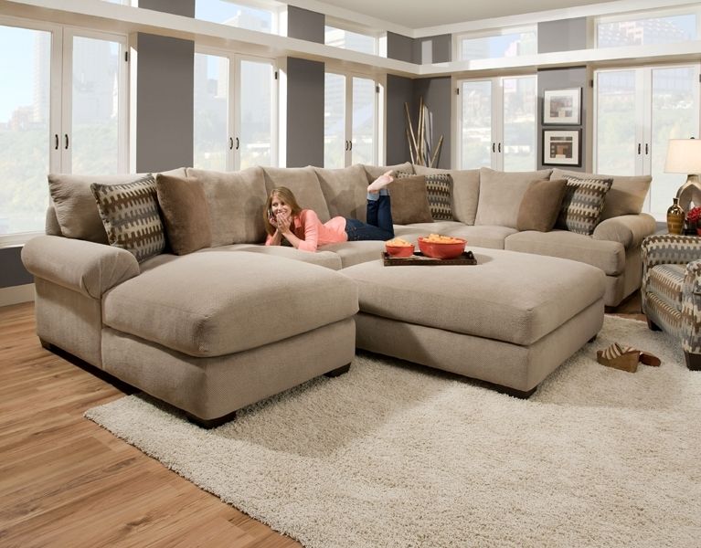 Wide Sectional Sofas With Regard To Popular Massive Sectional Featuring An Extra Deep Seat With Crowned (View 2 of 10)