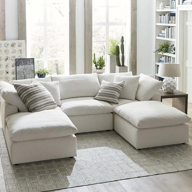 Widely Used Dual Chaise Sectionals With Envelop Small Double Chaise Sectional (ordinary Chenille Sofa With (View 9 of 15)