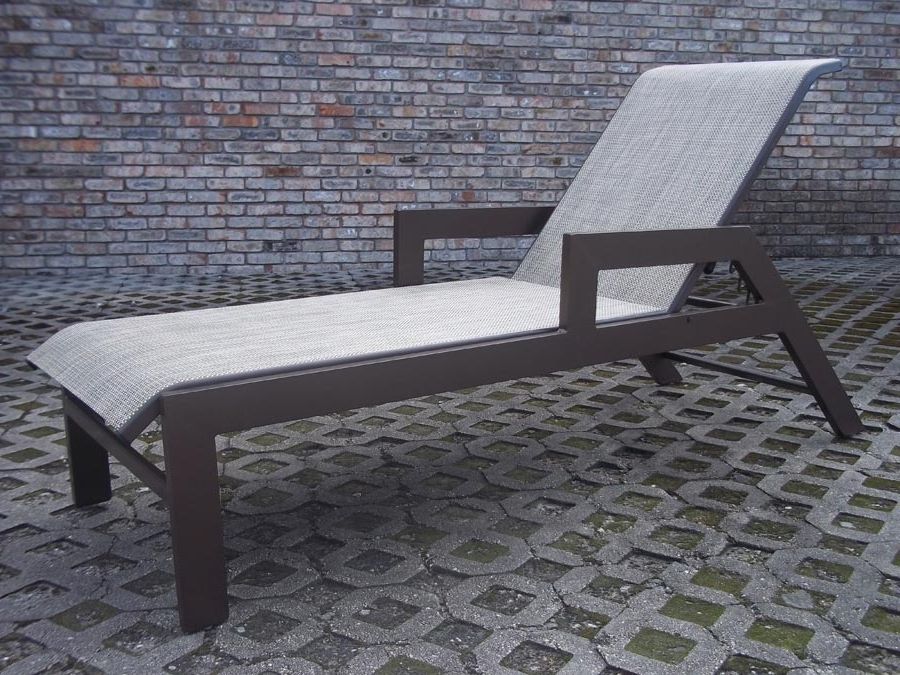 Widely Used Heavy Duty Outdoor Chaise Lounge Chairs Pertaining To Sling Chaise Lounges – Chaise Lounge (Photo 12 of 15)