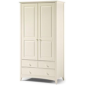 Widely Used Julian Bowen Cameo Combination Wardrobe, Stone White: Amazon.co (View 2 of 15)