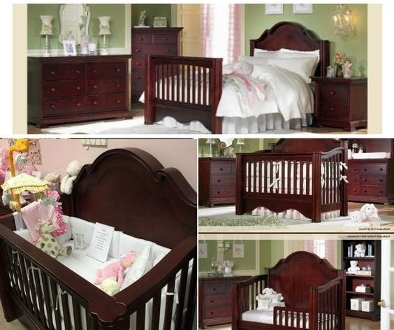 Widely Used This Beautiful Baby's Dream Furniture Enchanted Crib Collection Is Intended For Double Rail Nursery Wardrobes (View 3 of 15)