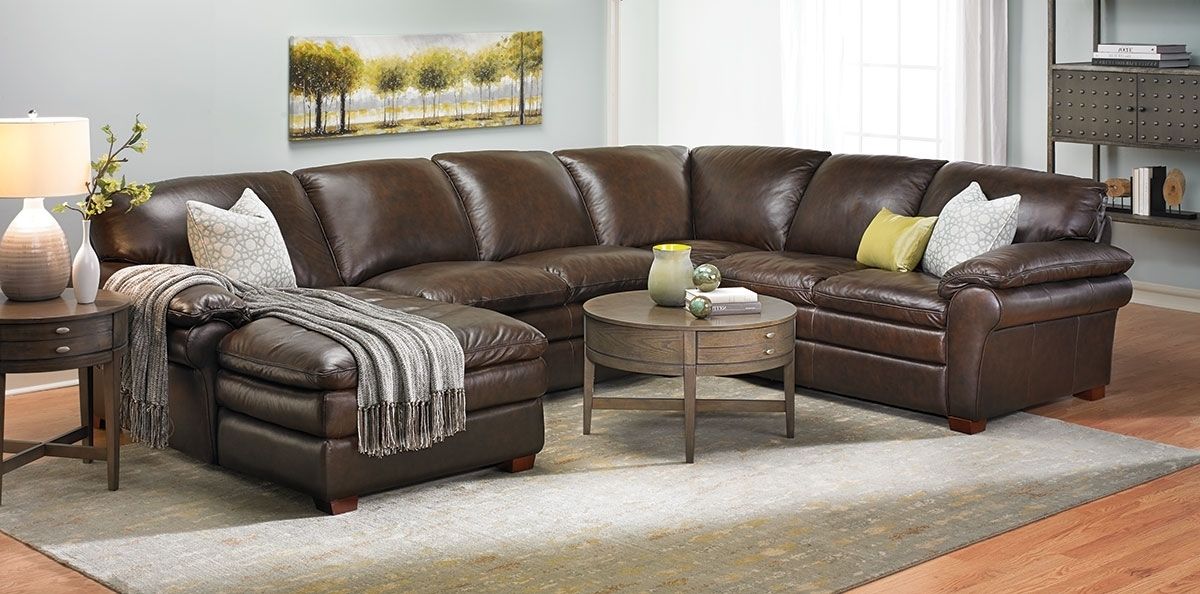 Winfield Leather Sectional Sofa (Photo 1 of 10)