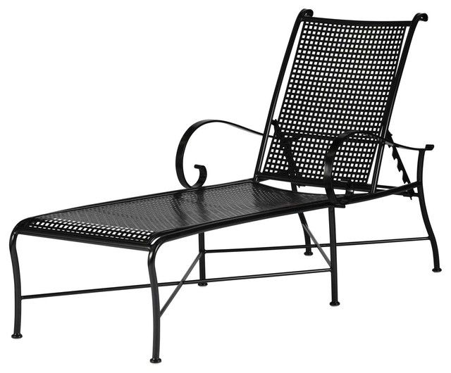 Wrought Iron Outdoor Lounge Chairs – Green And Gold Within Most Recent Wrought Iron Outdoor Chaise Lounge Chairs (Photo 1 of 15)