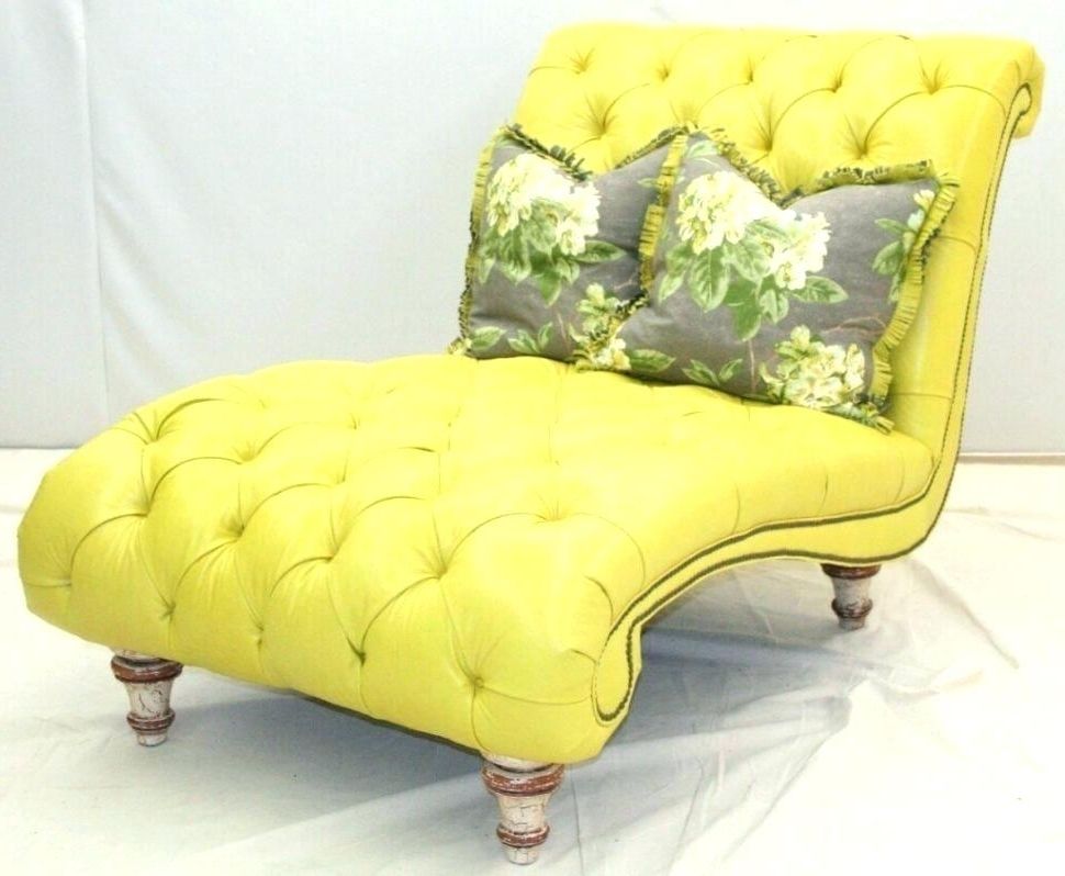 Yellow Chaise Lounge Chairs Pertaining To 2017 Yellow Chaise Lounge Leather Chaise Lounge 2 Yellow Chaise Lounge (Photo 14 of 15)