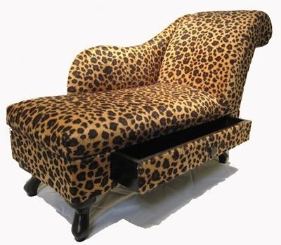 Zebra Print Chaise Lounge Chairs Inside Recent Leopard Chaise W/ Drawerthis Looks Just Like Mine Without The (View 8 of 15)