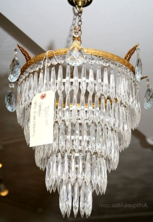 2017 Waterfall Chandeliers Intended For This Is A Good Mid Sized Waterfall Chandelier Dating From 1930's (Photo 4 of 10)