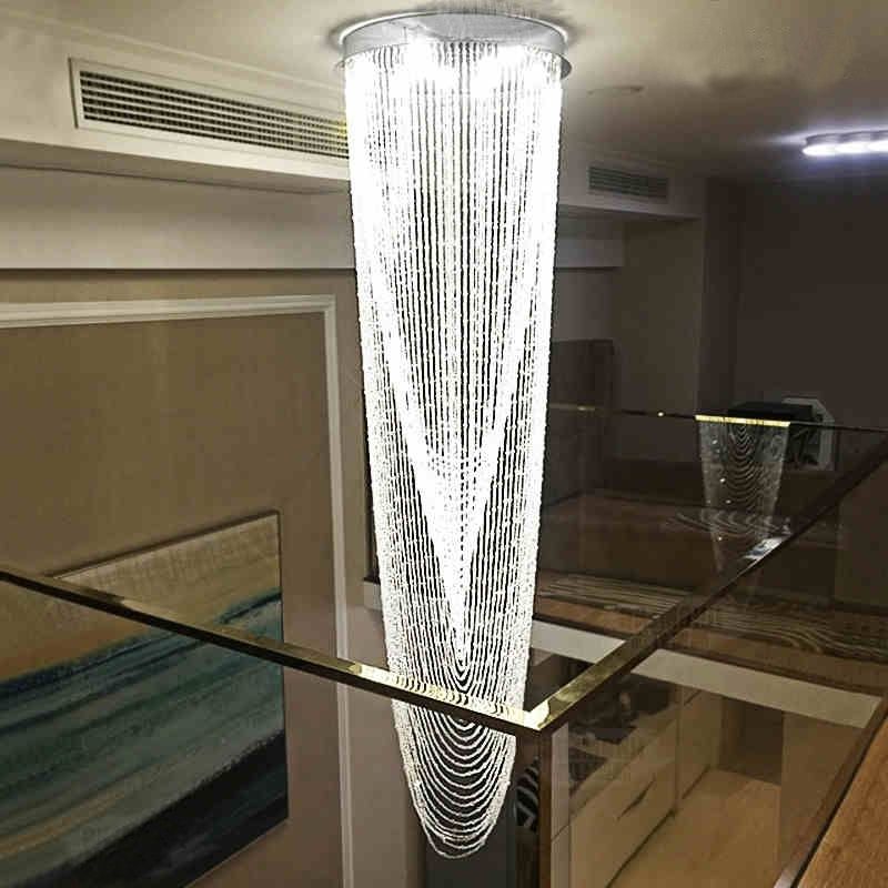 2018 Buy Waterfall Crystal Chandelier And Get Free Shipping On Aliexpress For Waterfall Crystal Chandelier (Photo 9 of 10)