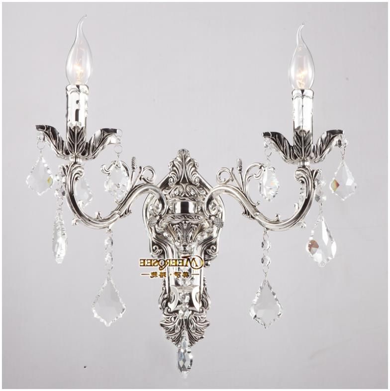2018 Classic Crystal Chandelier Wall Light Gold Crystalline For Intended For Famous Wall Mounted Mini Chandeliers (View 8 of 10)