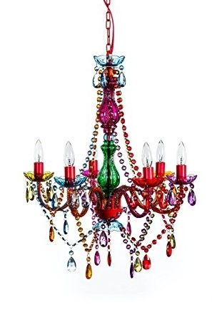2018 Colourful Chandeliers In The Original Gypsy Color 6 Light Large Gypsy Chandelier H26" W22 (Photo 5 of 10)