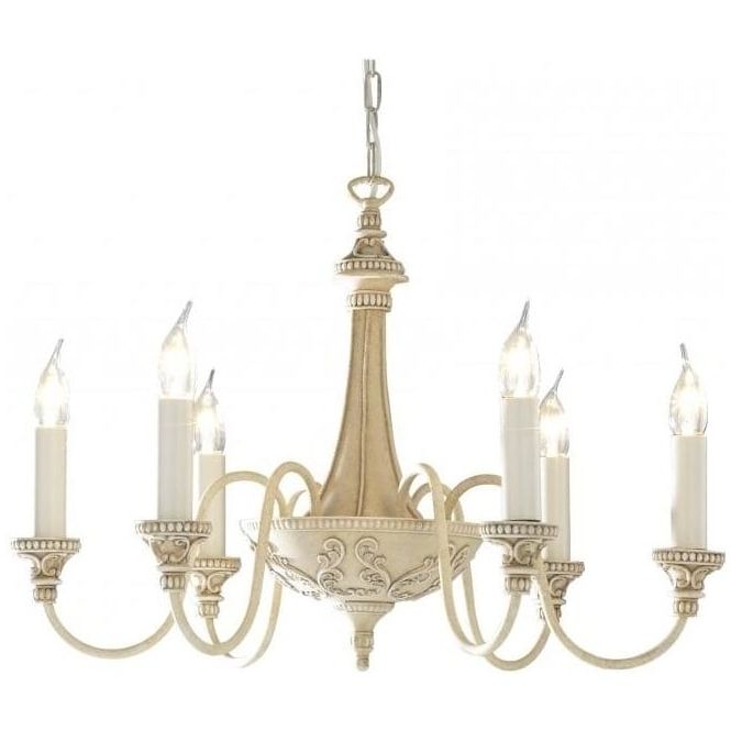 2018 Cream Ceiling Light Bailey Elegant Edwardian Chandelier In French Style In Cream Chandelier (View 4 of 10)