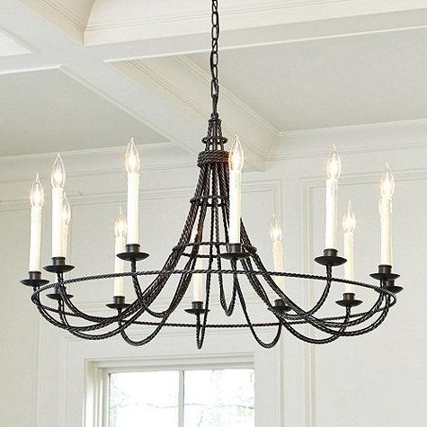 Antique Black Chandelier Throughout Recent Faux Candles French Inspired Chandelier (View 1 of 10)