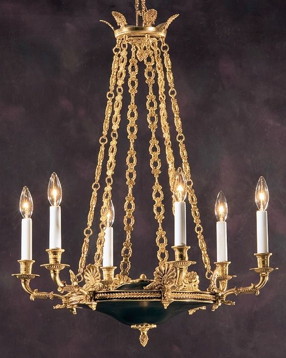Antique Chandelier And Empire Chandelier In French Gold Inside Newest French Gold Chandelier (Photo 1 of 10)