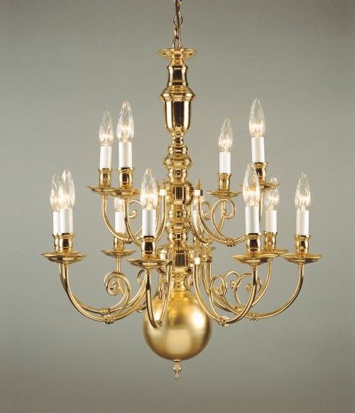 Antique Pertaining To Most Up To Date Vintage Brass Chandeliers (View 4 of 10)
