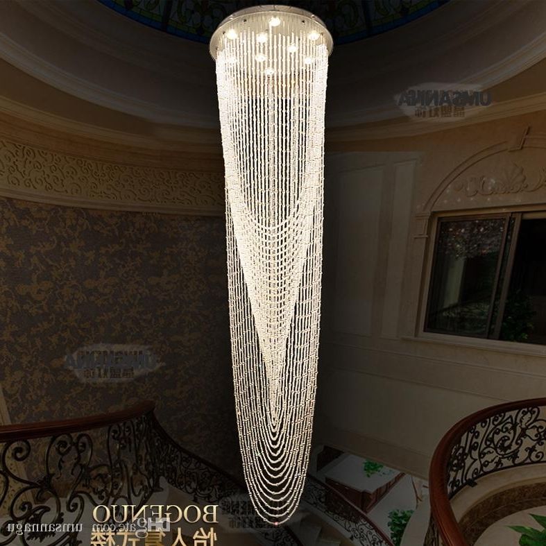 Best And Newest Led Crystal Chandelier Lighting Modern Chandeliers Lights Fixture Intended For Long Modern Chandelier (View 2 of 10)
